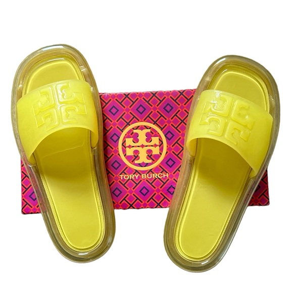 Tory Burch Bubble Jelly Slide Sandals - Picture 1 of 8